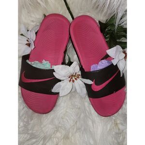 🆕️🩴Nike KAWA SLIDE SANDAL, Pink/Black, 5Y